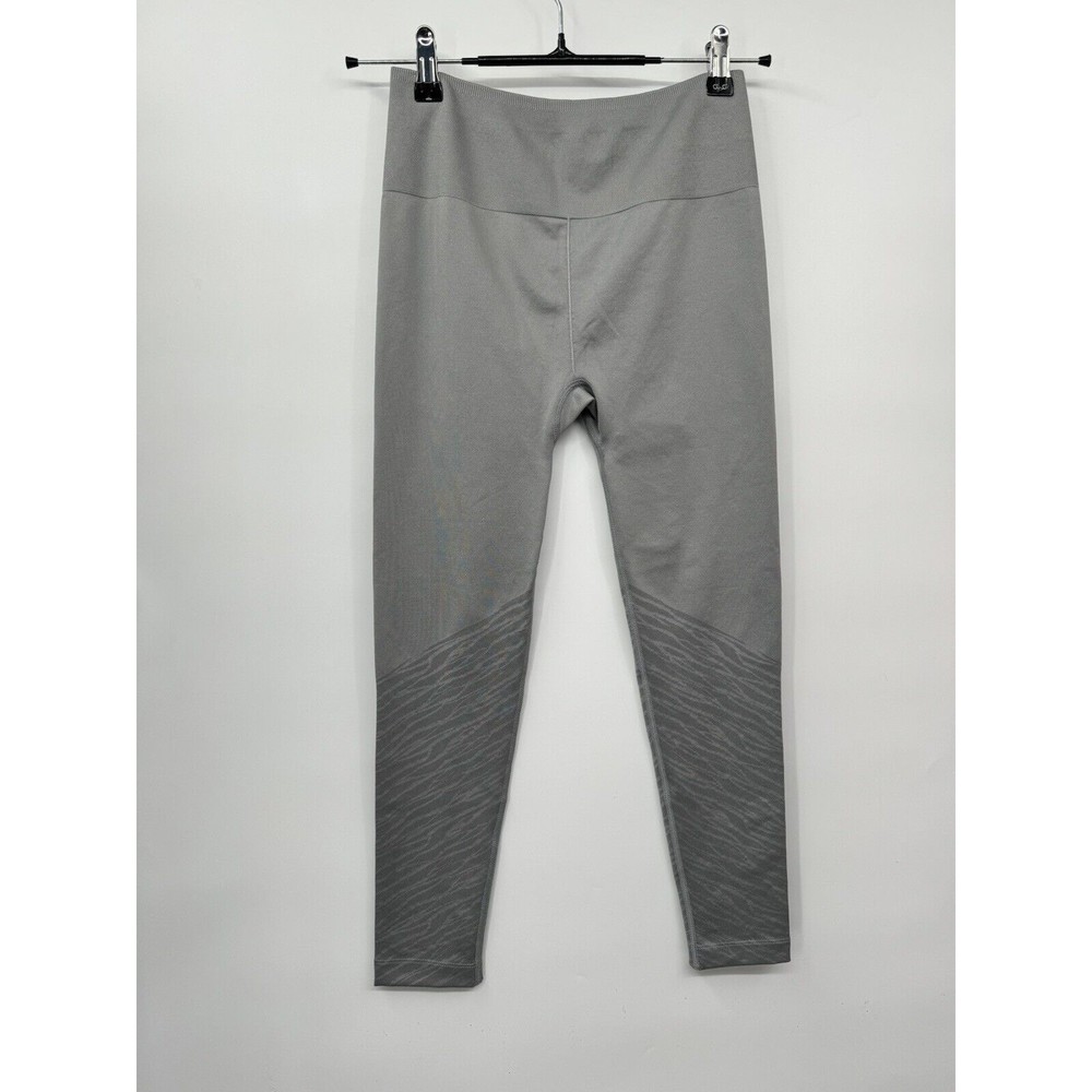 Fabletics Small Seamless High-Waisted Leggings Women Grey Jacquard Animal Print